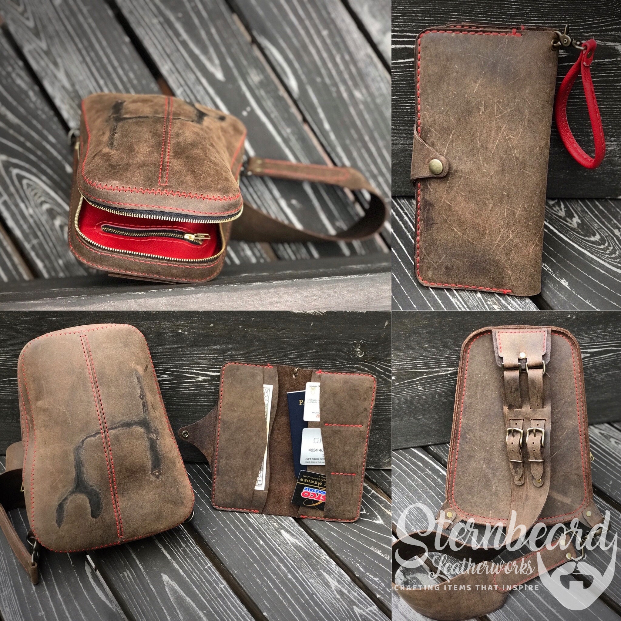 Sling Bag Pattern Leather DIY Pdf Download Leather Pattern