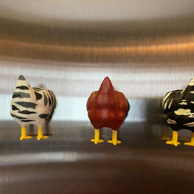 1 Pc, Chicken Butt Magnet Refrigerator Sticker Funny Decorations Creative  Art Design Strong Magnet Chicken Home Chicken Butt Magnets Interesting  Creative New Chicken Butt Magnets