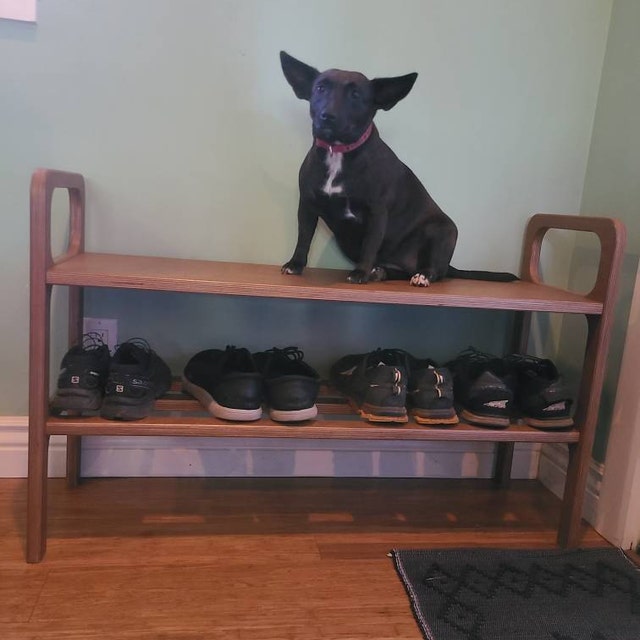 Entryway Bench Shoe Storage Handmade Furniture Storage Bench Shoe Bench Wood Entryway Bench Mid Century Modern Walnut Bench Etsy