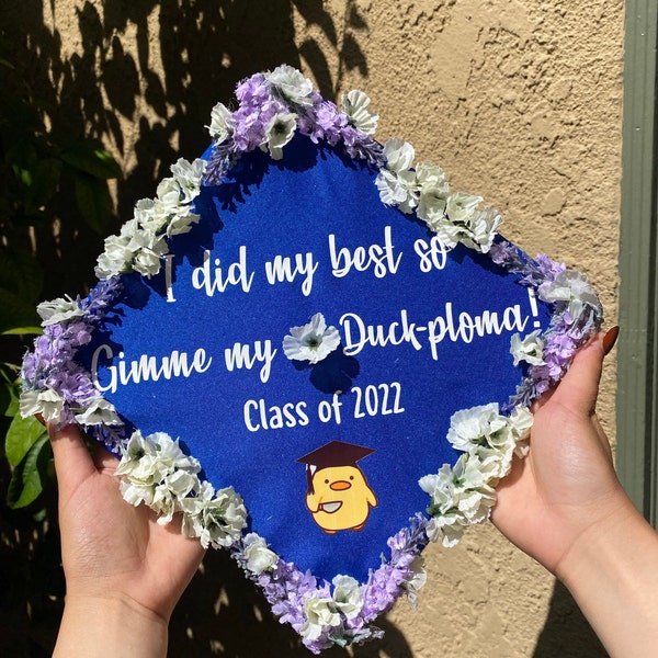 Custom Graduation Cap Iron on Transfer, Graduation Cap Decal, Custom ...