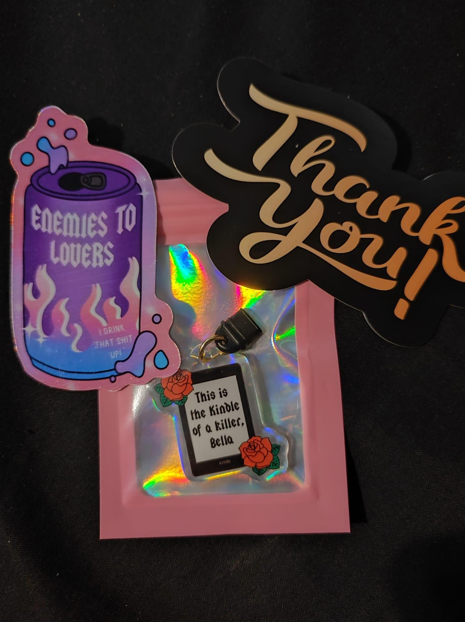 Romance Reader Kindle Charms | Bookish Gift | Dark Romance Reader | Kindle Smut Dirty Books | Spicy Books | BookTok | Zade Meadows Adeline
