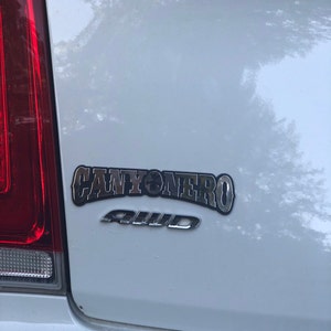 Canyonero Car Emblem Chrome Plastic Not a Decal / Sticker 
