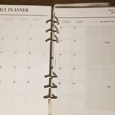Planner Quotes or Printable Dashboards Planner Accessories, 14 Minimal ...