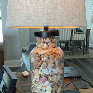 Shell filled lamp outlet