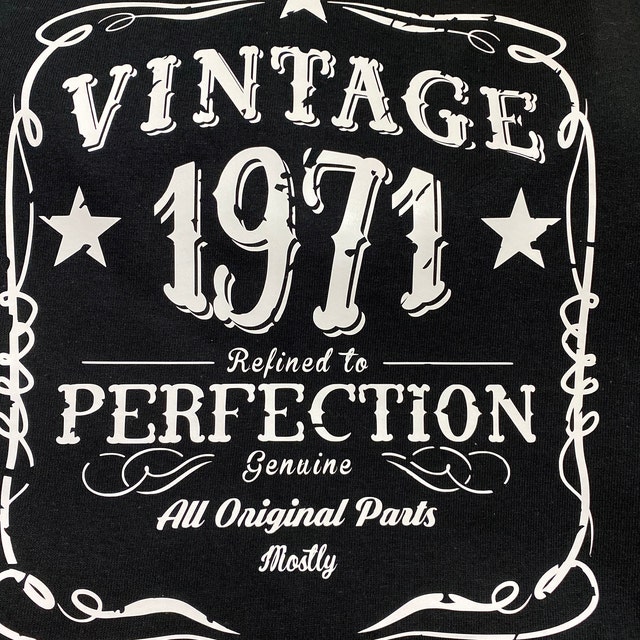 Vintage 1971 50th Birthday SVG Distressed Design (digital Download