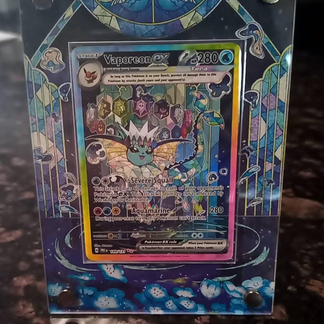 シャワーズ ex sar カスタムポケモンカードディスプレイフレームケース