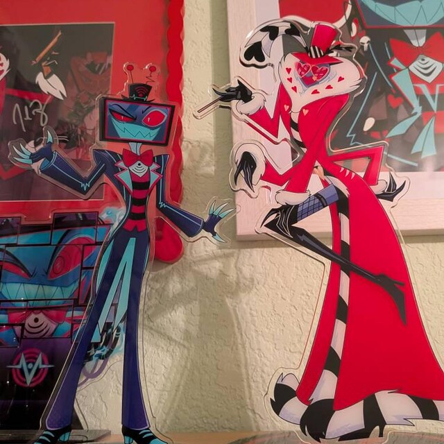 Hazbin Hotel Vees Standees LARGE SIZE - Double Sided Acrylic (made