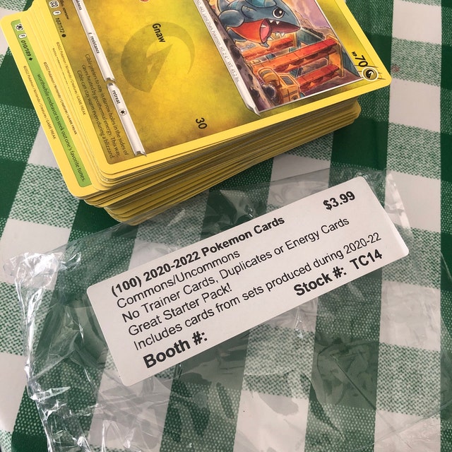 Pokemon Bulk Cards Bulk Lot Of 500 Pokemon TCG Cards - Commons & Uncommons,  Used/Played Condition, English, Standard Size (Bulk Cards) Pokmon Cards