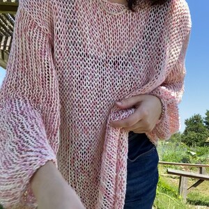 KNITTING PATTERN: BASIC Open Knit Sweater - Etsy Canada