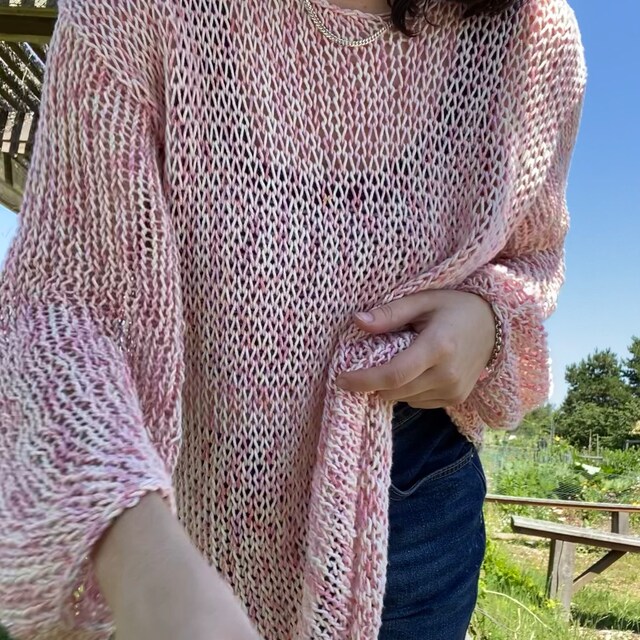 KNITTING PATTERN: BASIC Open Knit Sweater - Etsy