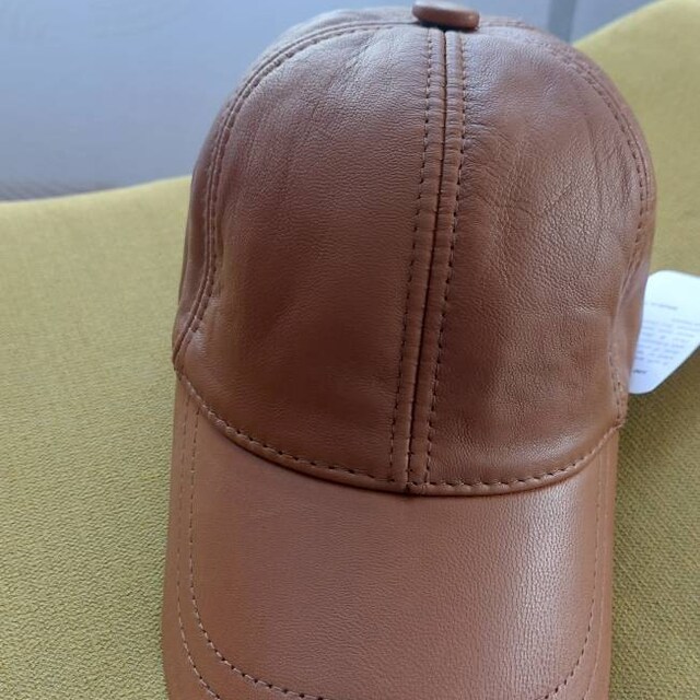 Basic Colors Leather Baseball Cap, Hatsquare Leather Hat