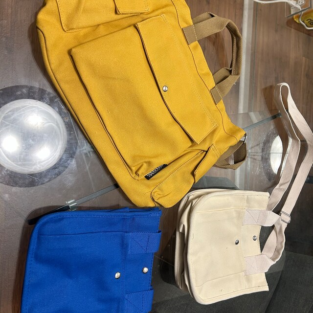 Japanese Multi Pocket 3D Canvas Small Handbagmini Tote Bag 