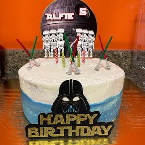 Darth Vader Cake Topper: Star Wars Birthday Party Decor