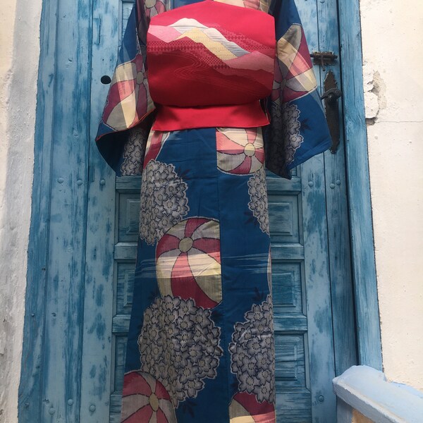SAMPLE Kimono Twisted Orange Dress