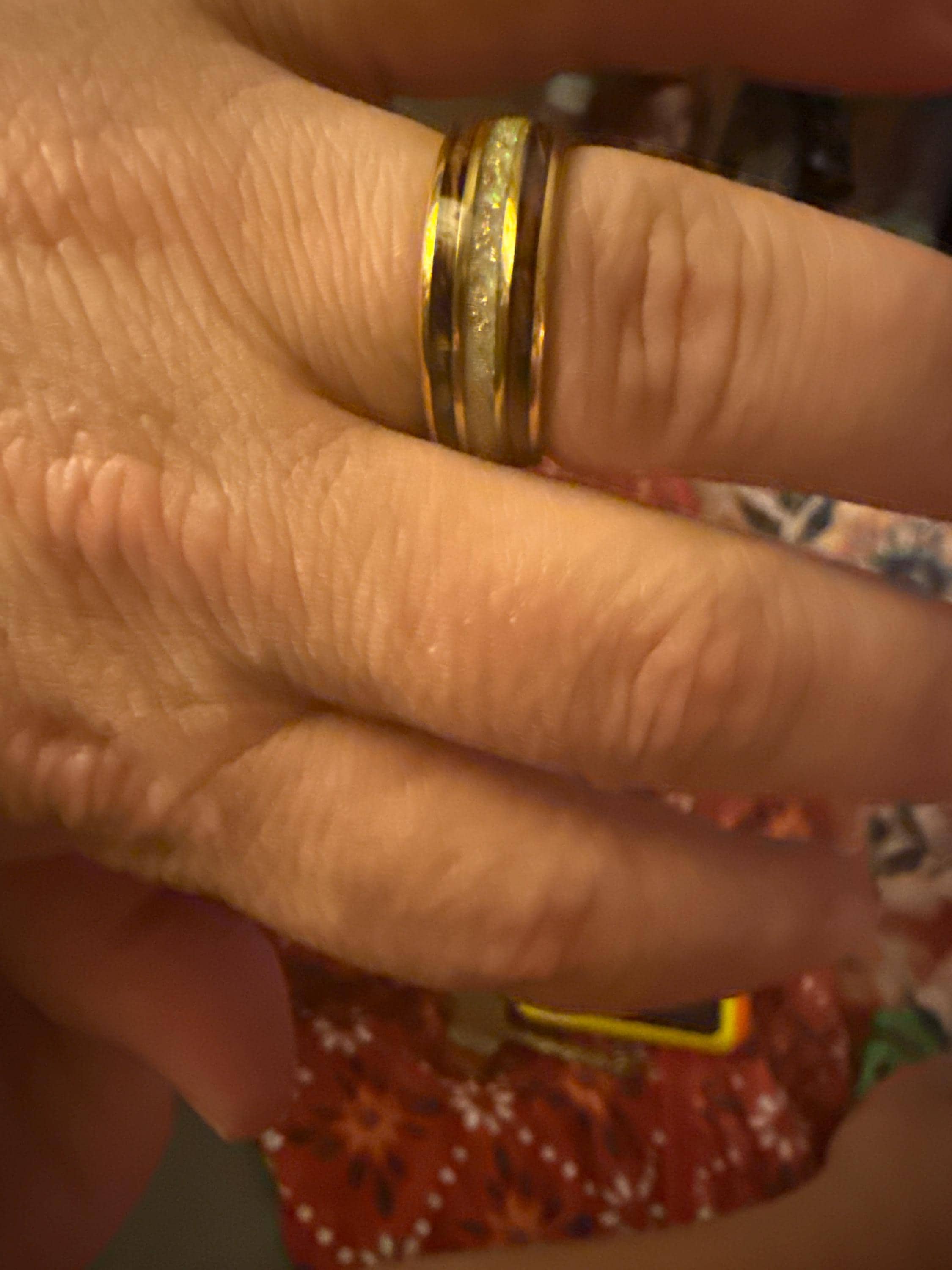 Whiskey Barrel Ring with Gold and Opal Accent Mens Engagement Promise or Wedding Band. Wood Wedding Ring with whiskey wood, opal and gold