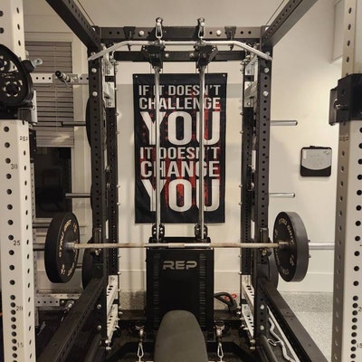 Bannière de citations de motivation - Home Gym Decor - Art mural de