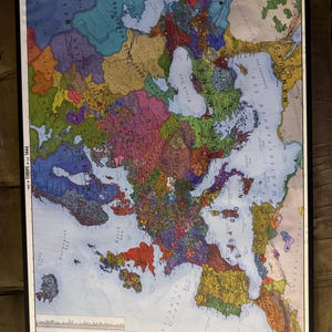 1444年のヨーロッパの古地図 - Etsy 日本