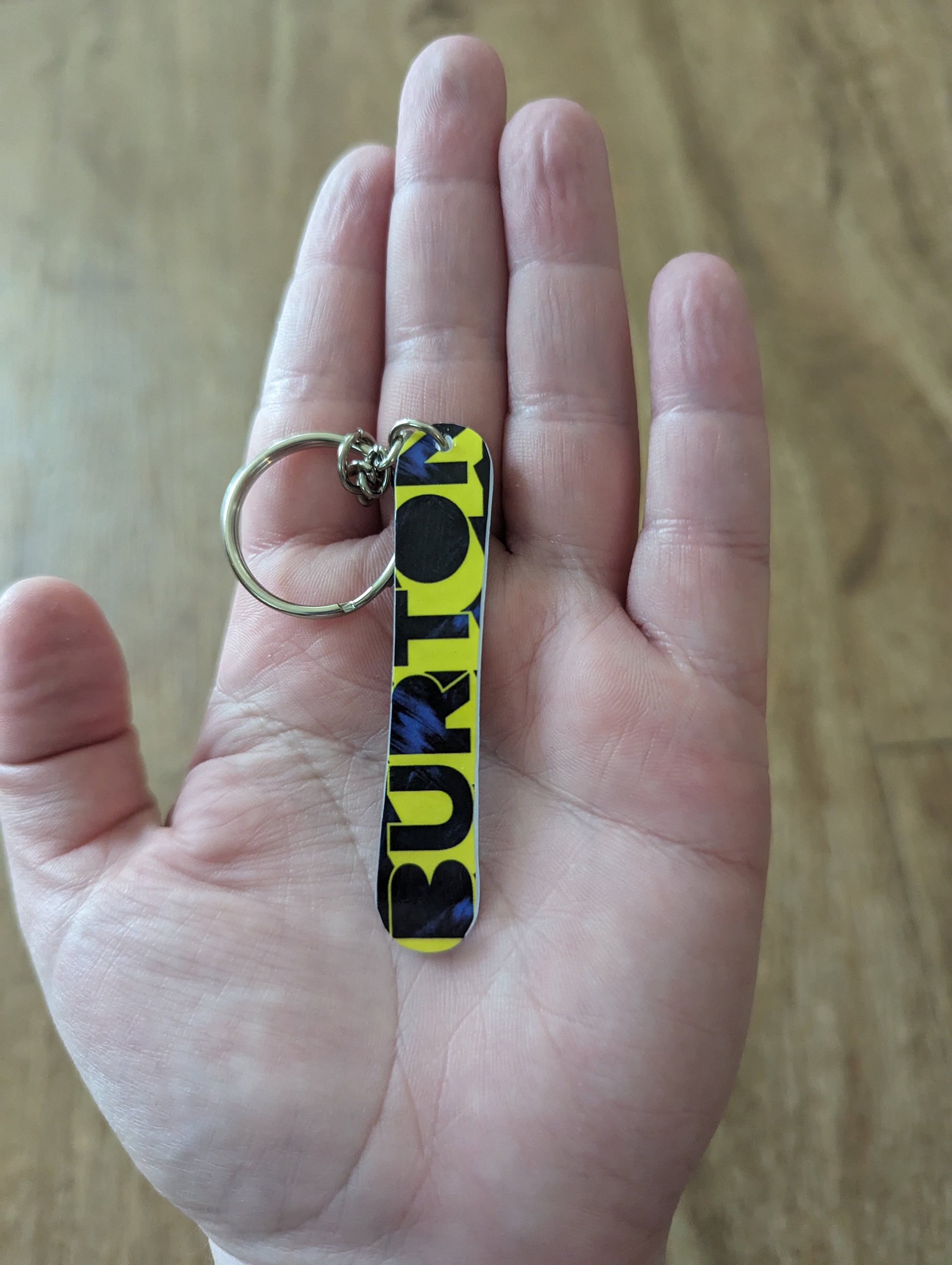 Custom Keychain Snowboard