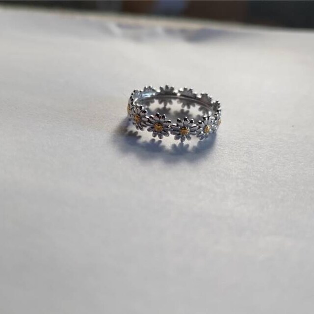Flower Eternity Ring (SILVER)【Light】 2.49 Ctw Diamond Simulant Flower Ring. Full Eternity Ring