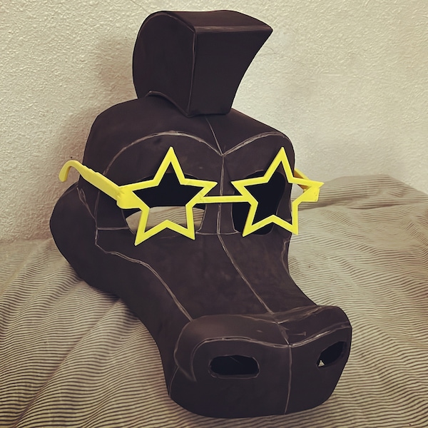 Gator Furry Full Wearable Head Template for EVA Foam (PDO/PDF) - Etsy