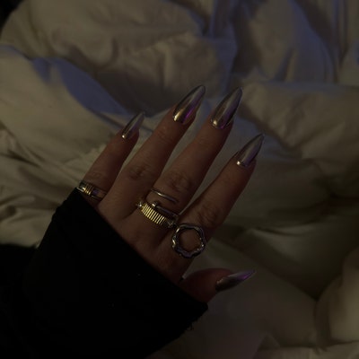 Irregular Gold Ring Open Circle Ring Gold Textured Ring Asymmetric ...