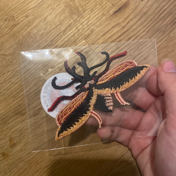 Embroidered Insect Patches Butterfly Beetle Moth Scarab Cicada Maybug ...