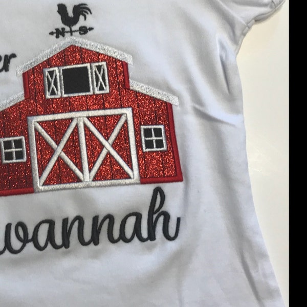 Barn Applique Machine Embroidery Digitized Design Pattern - Instant ...