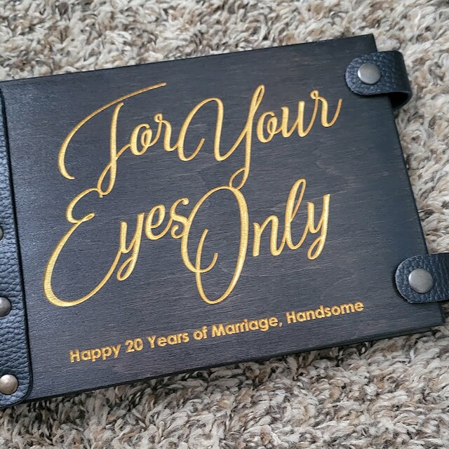 For Your Eyes Only Boudoir Photo Album, Anniversary Gifts