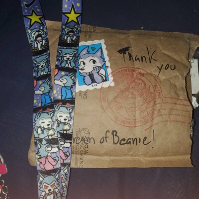 Legoshi Lanyard With Pin Beastars Etsy