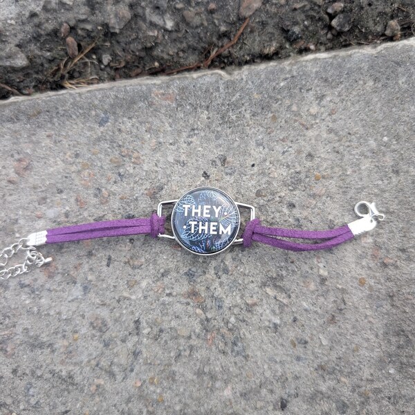 Nature Inspired Pronoun Bracelet They/them, She/her, He/him, She/they ...