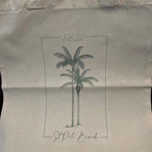 Palm Tree Wedding Welcome Bag Tropical Wedding Bag | Etsy