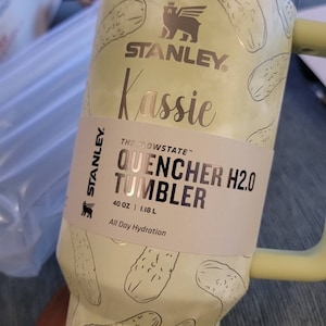 Coperchio a prova di perdite per Stanley Cup, 1 confezione da 850 ml, coperchio di ricambio adatto per Stanley Quencher H2.0 0,89 L, non adatto a IceFlow 0,89 L, set riutilizzabile con 4 cannucce e 1