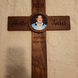 Photo Memorial Cross Personalized for Your Loved One | Etsy