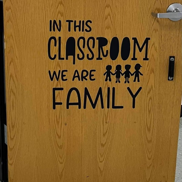 In This Classroom We Are Family Svg, School Classroom Sign Svg, Teacher ...