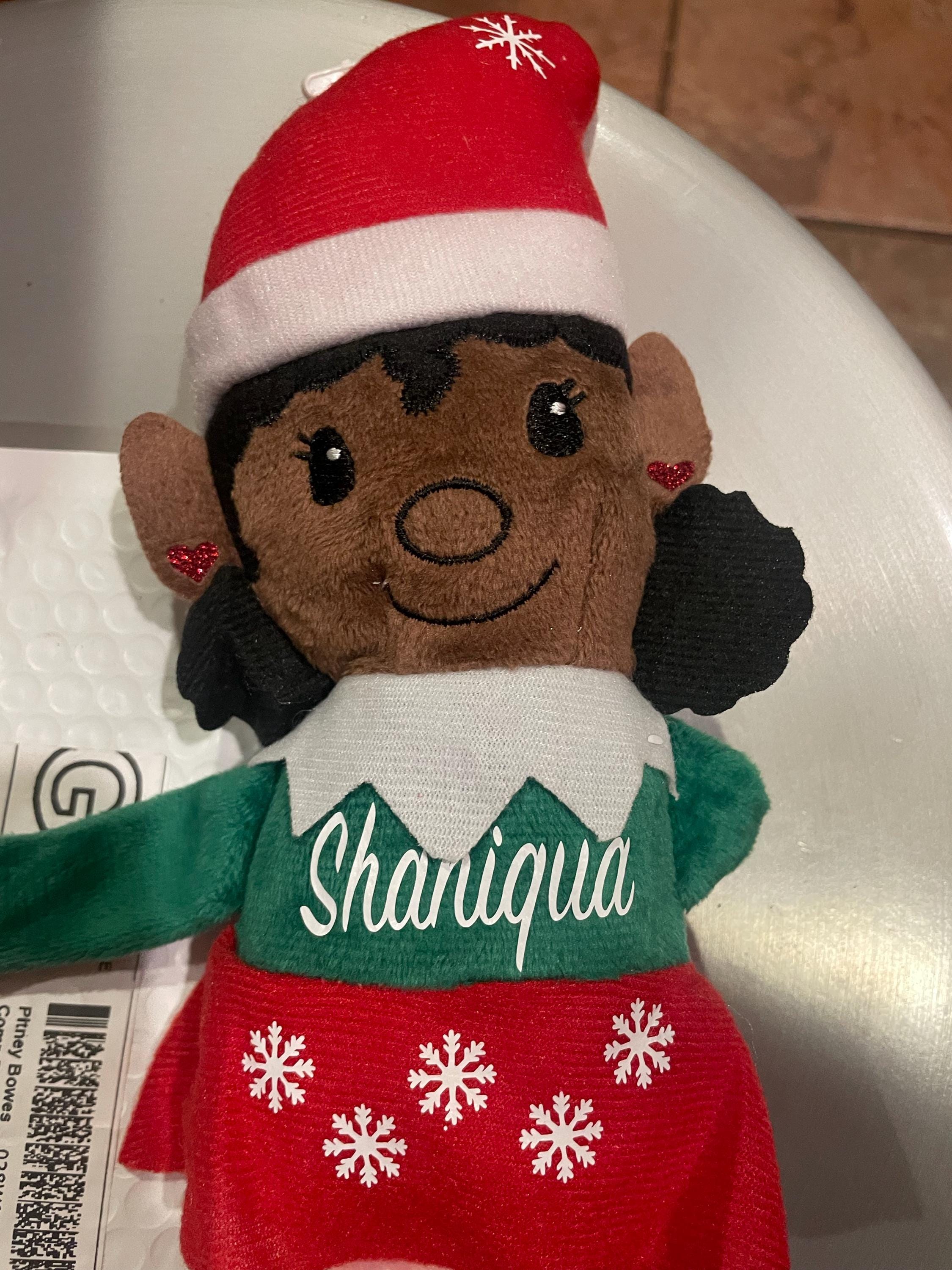 Personalized Christmas Elf, Stuffed Elf, Stocking Stuffer, Multicultural Plush Elves, Christmas Decorations, Christmas Elf