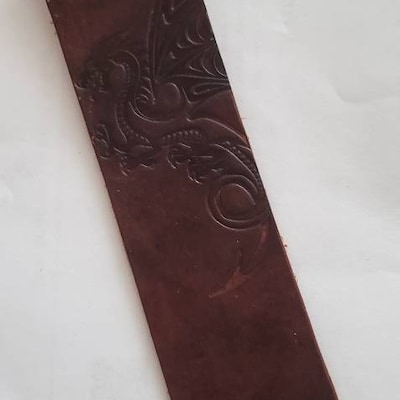 Real Leather Dragon Bookmark Personalized or Leave Blank A Fun and ...