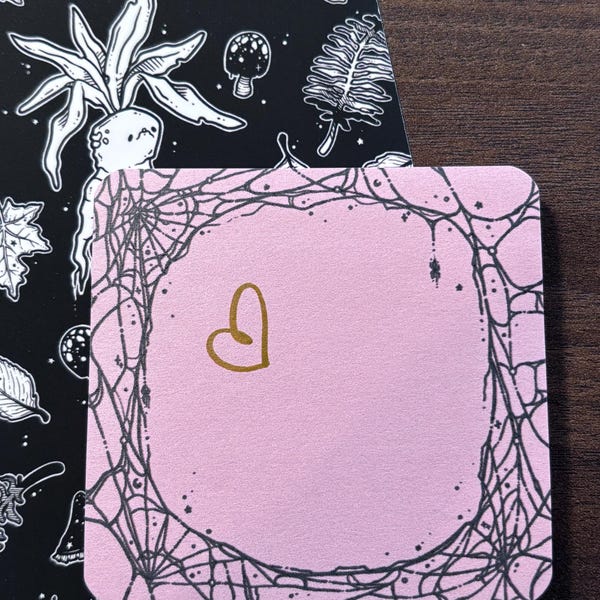 Pastel Goth Spider Web STICKY Notes - Etsy