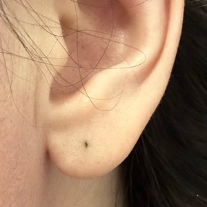 Customer photo, Moon Kyocera Opal Stud Earrings