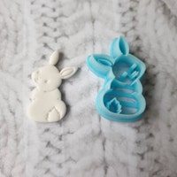 Bunny Rabbit Polymer Clay Cutter I Texturio Clay Cutters for Polymer ...