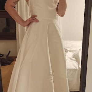 midi tulle wedding dress