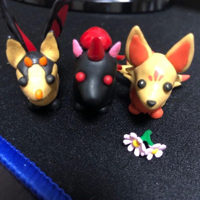 Adopt Me Pets Figures Shadow Dragonfrost Dragonbat 