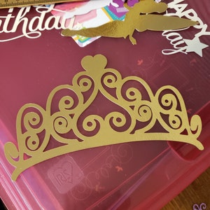 Princess Tiara SVG, Princess Crown Cupcake Topper SVG, Crown Cake ...