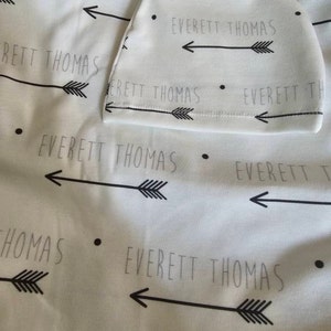 Personalized Baby Name Blanket // Duck Swaddle // Newborn Name Blanket ...