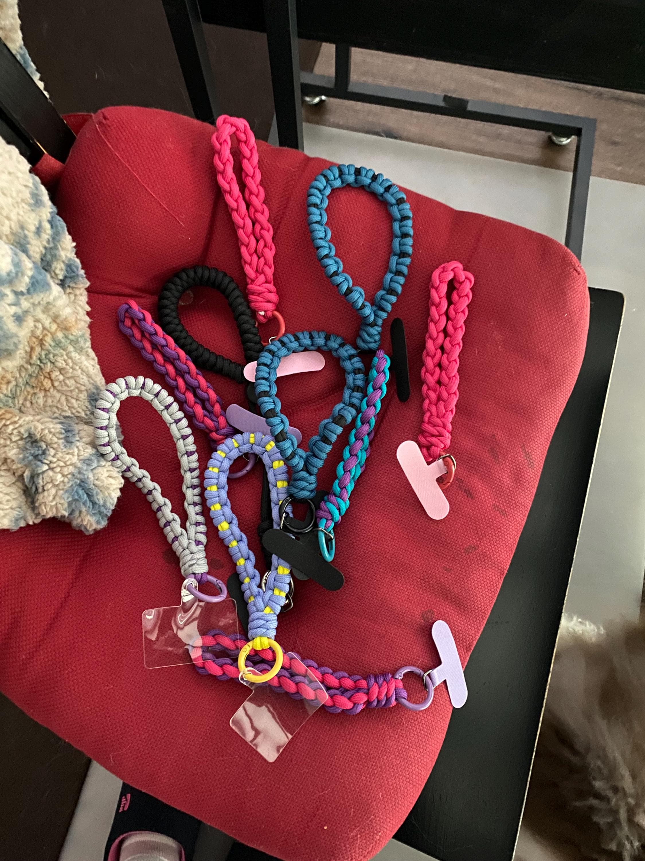 Handmade Phone Lanyard with universal phone connecting  pad