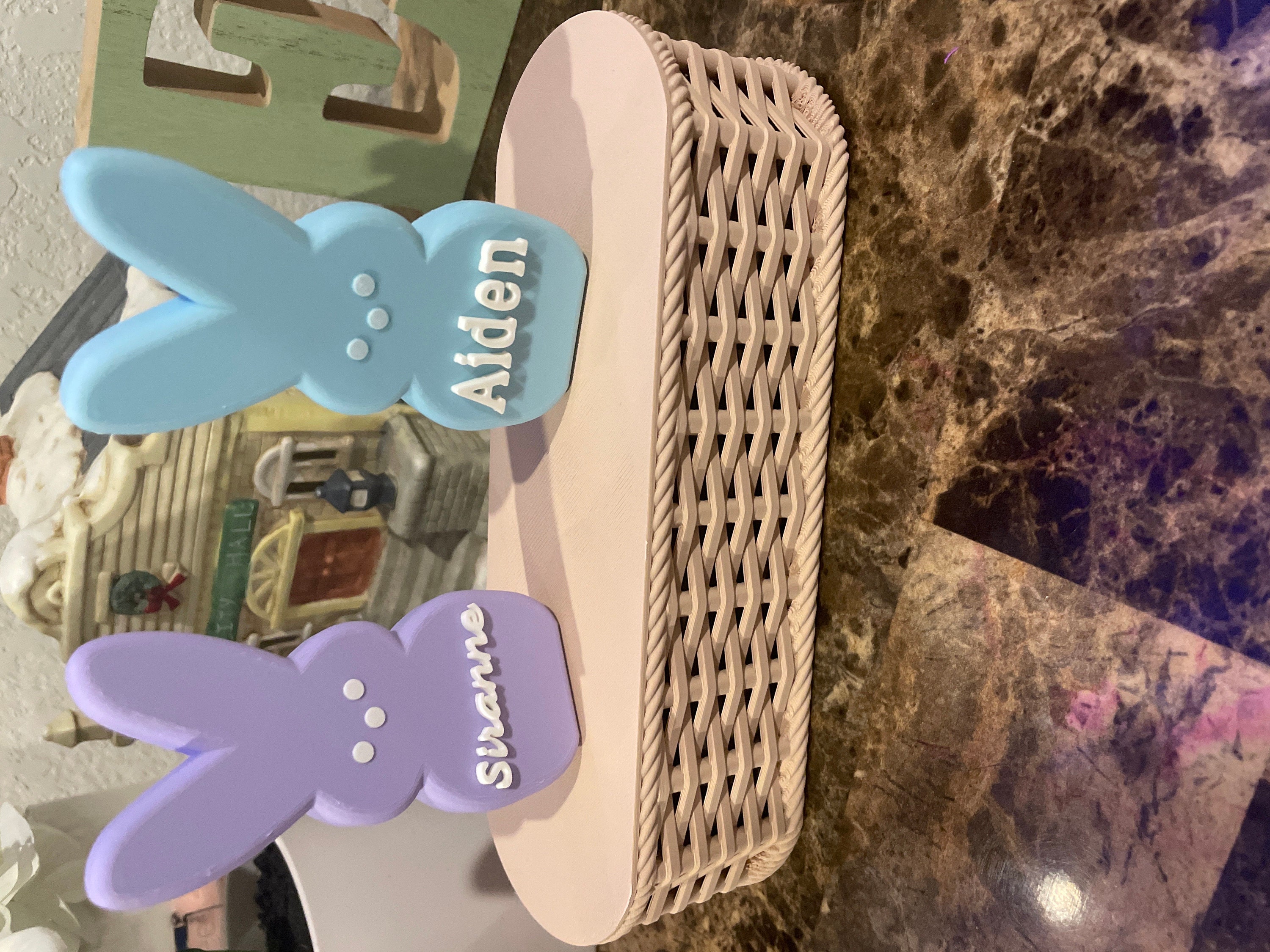 Custom 3D Printed Easter Peeps - Personalized and Freestanding, Perfect for Easter Basket & Decor