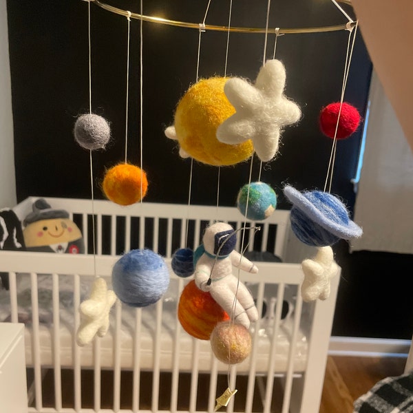 Space Mobile for Nursery Solar System Mobile Planet Cosmic Baby Mobile ...