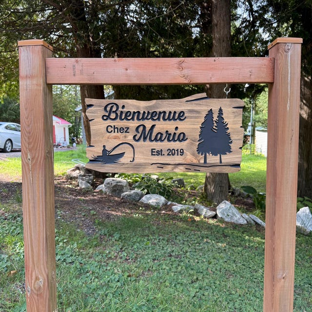 Ancienne enseigne de bienvenue en bois oie avec noeud bleu Ancienne enseigne de bienvenue en bois oie avec noeud bleu