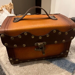 Handmade Leather Potion Bag: Steampunk Alchemist Trunk With Vials