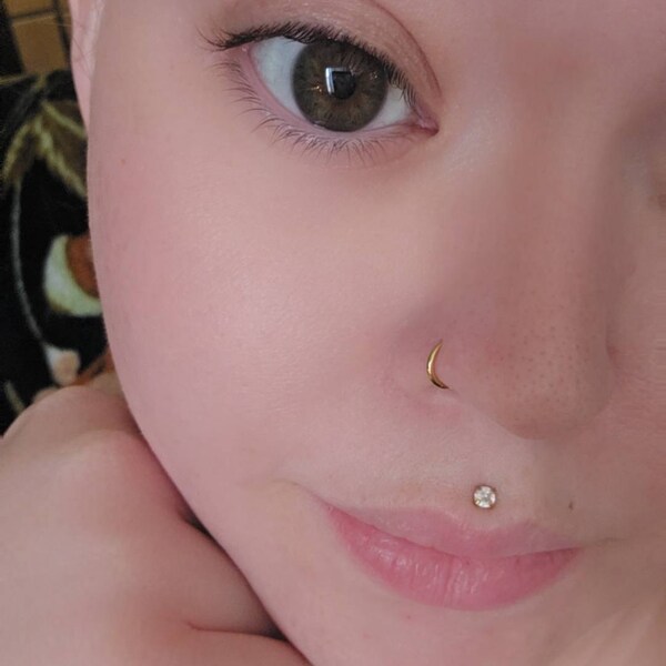 Large Gauge Surgical Steel Hoop - Nose Ring, Septum Ring Or Earring For Punk/Gothic Style
