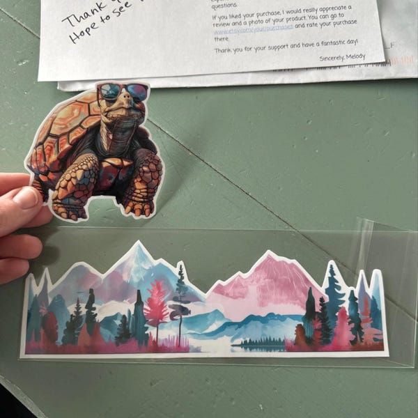 Blue Ridge Mountain Sticker, Waterproof Gifts, Water Bottle Sticker ...